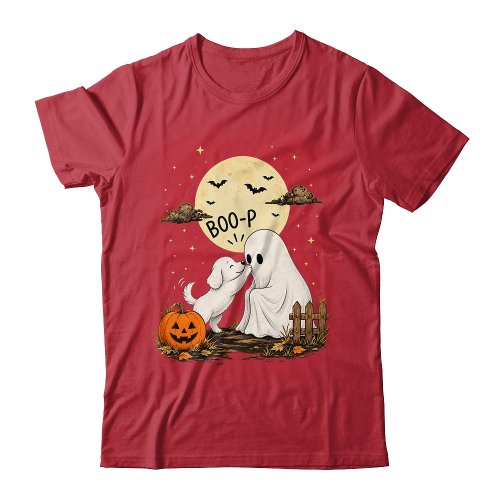 Retro Boo Boo-P Dog Ghost Funny Halloween Dog Lovers Shirt & Hoodie | siriusteestore