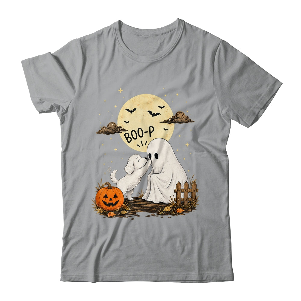 Retro Boo Boo-P Dog Ghost Funny Halloween Dog Lovers Shirt & Hoodie | siriusteestore