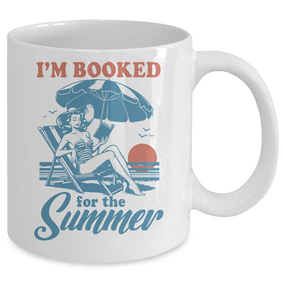 Retro Book Girl Summer Vacation Funny Reader Bookish Mug | siriusteestore
