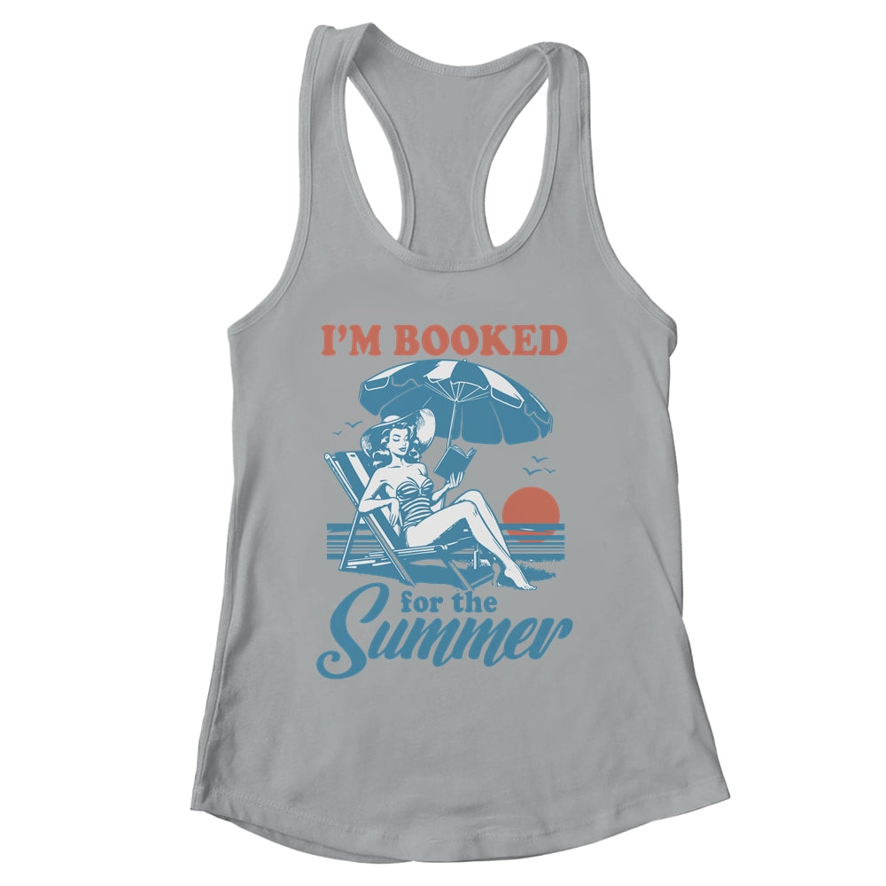 Retro Book Girl Summer Vacation Funny Reader Bookish Shirt & Tank Top | siriusteestore