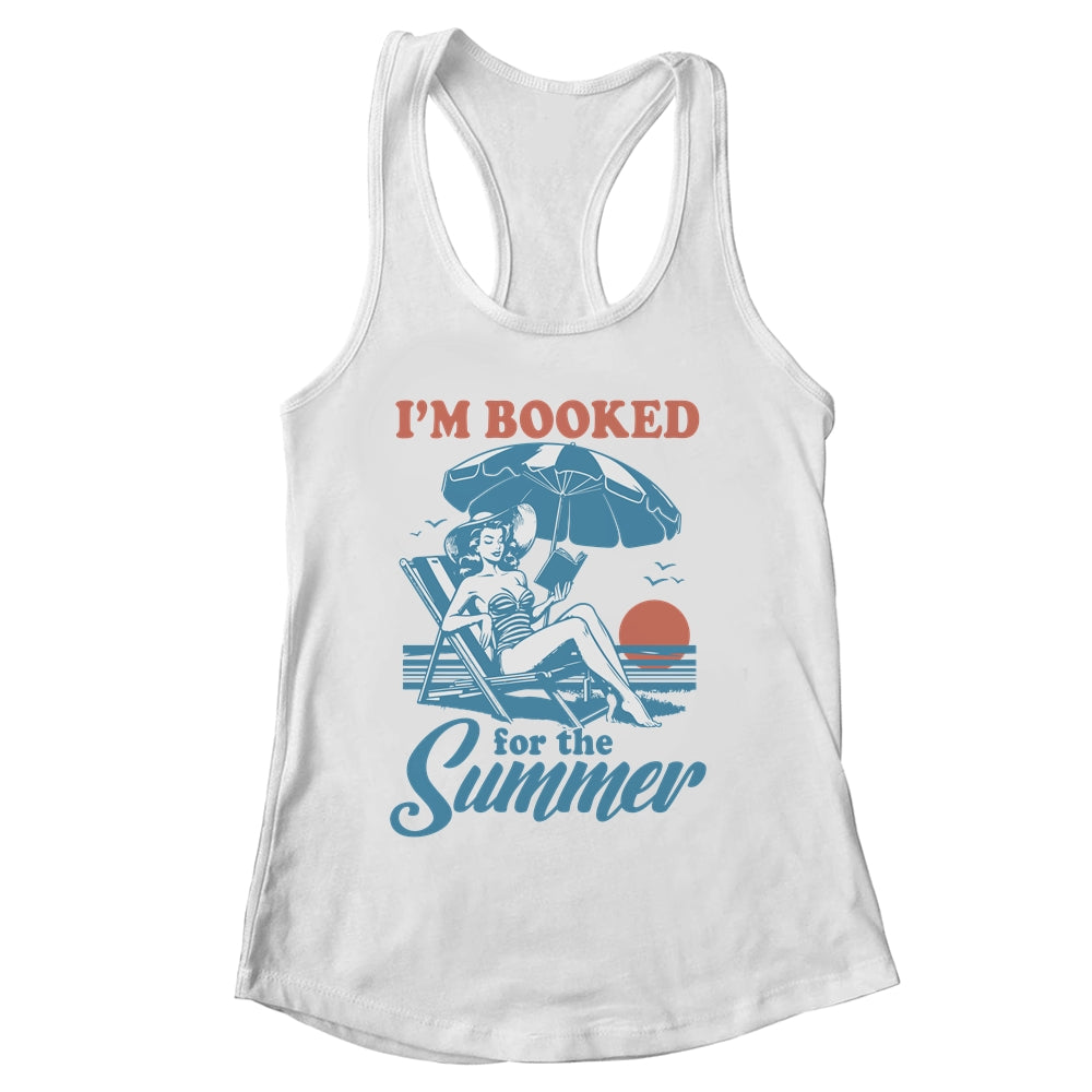 Retro Book Girl Summer Vacation Funny Reader Bookish Shirt & Tank Top | siriusteestore