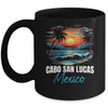 Retro Cabo San Lucas Mexico Sunset Vintage Vacation Mug | siriusteestore