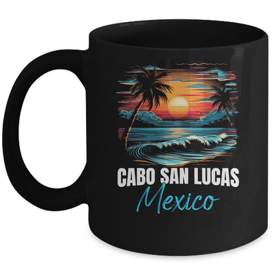 Retro Cabo San Lucas Mexico Sunset Vintage Vacation Mug | siriusteestore