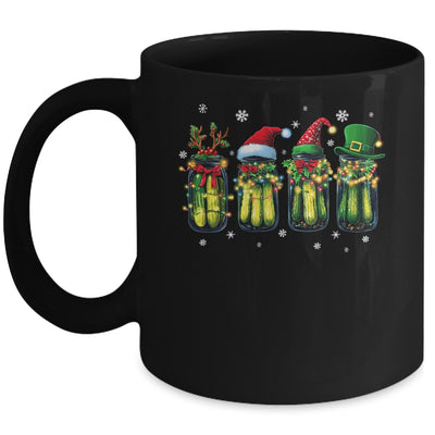 Retro Canned Pickles Christmas Light Homemade Pickle Jar Mug | siriusteestore