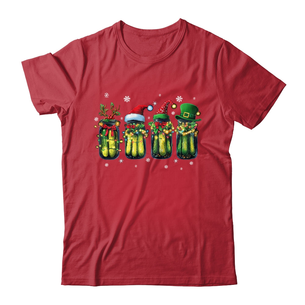 Retro Canned Pickles Christmas Light Homemade Pickle Jar Shirt & Sweatshirt | siriusteestore