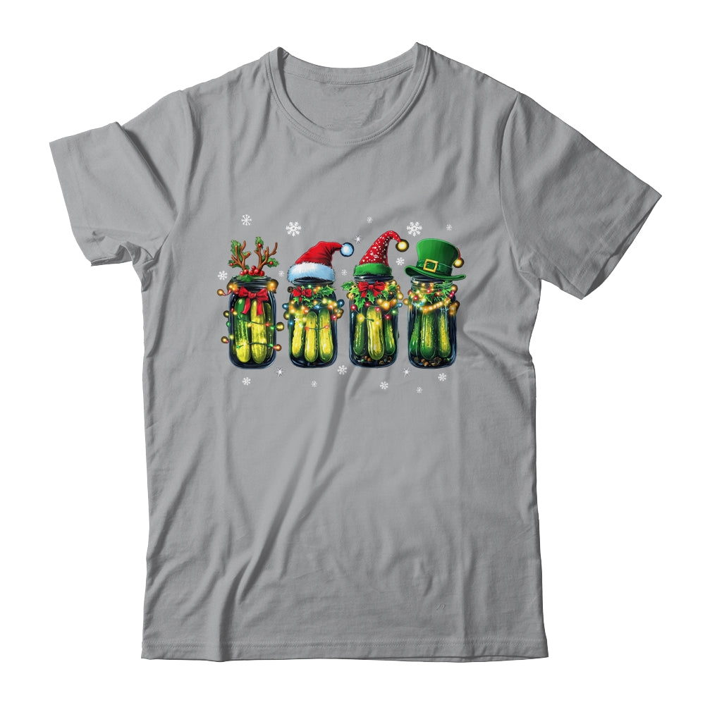 Retro Canned Pickles Christmas Light Homemade Pickle Jar Shirt & Sweatshirt | siriusteestore