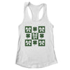 Retro Checkered St Patrick's Day Coquette Lucky Shamrock Shirt & Tank Top | siriusteestore