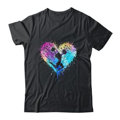 Retro Cheer Cheerleader Heart Tie Dye Girls Teens And Women Shirt & Tank Top | siriusteestore