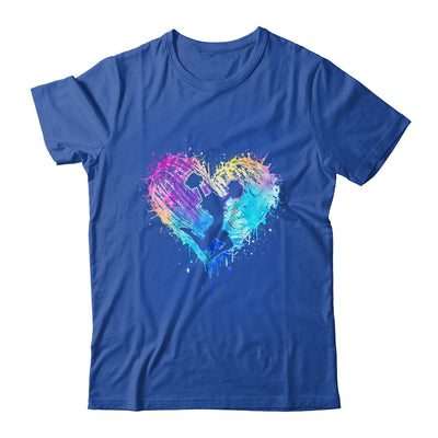 Retro Cheer Cheerleader Heart Tie Dye Girls Teens And Women Shirt & Tank Top | siriusteestore