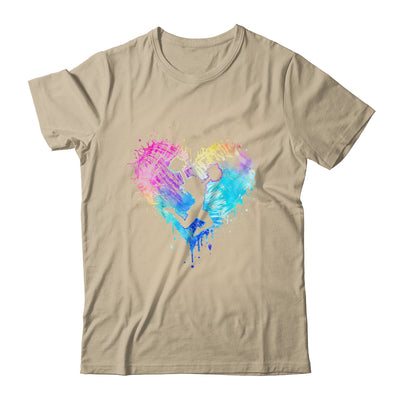 Retro Cheer Cheerleader Heart Tie Dye Girls Teens And Women Shirt & Tank Top | siriusteestore