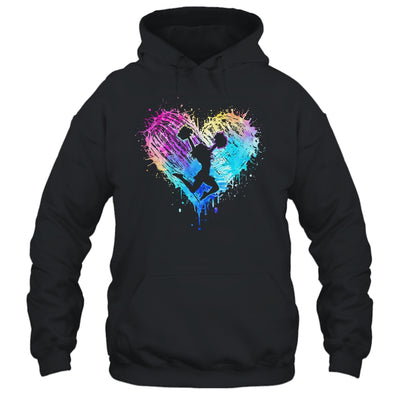 Retro Cheer Cheerleader Heart Tie Dye Girls Teens And Women Shirt & Tank Top | siriusteestore