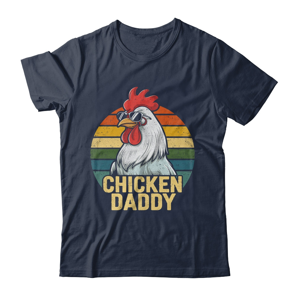 Retro Chicken Daddy Vintage 70s Retro Funny Farm Chicken Dad Shirt & Hoodie | siriusteestore