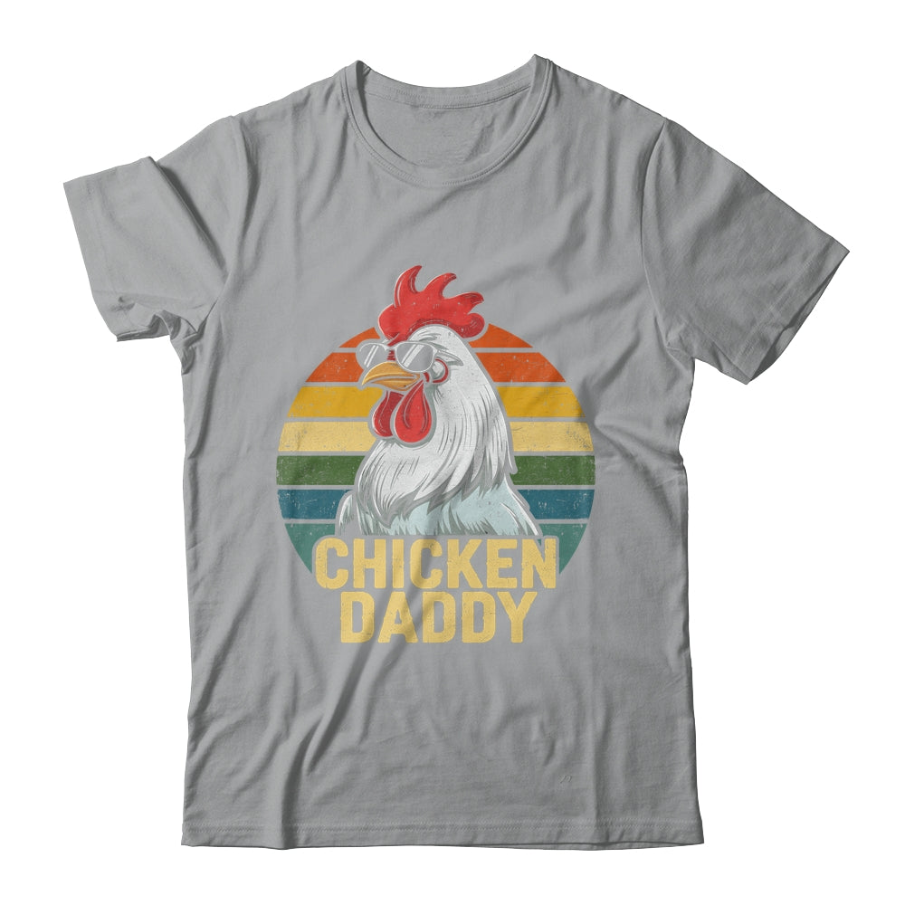 Retro Chicken Daddy Vintage 70s Retro Funny Farm Chicken Dad Shirt & Hoodie | siriusteestore