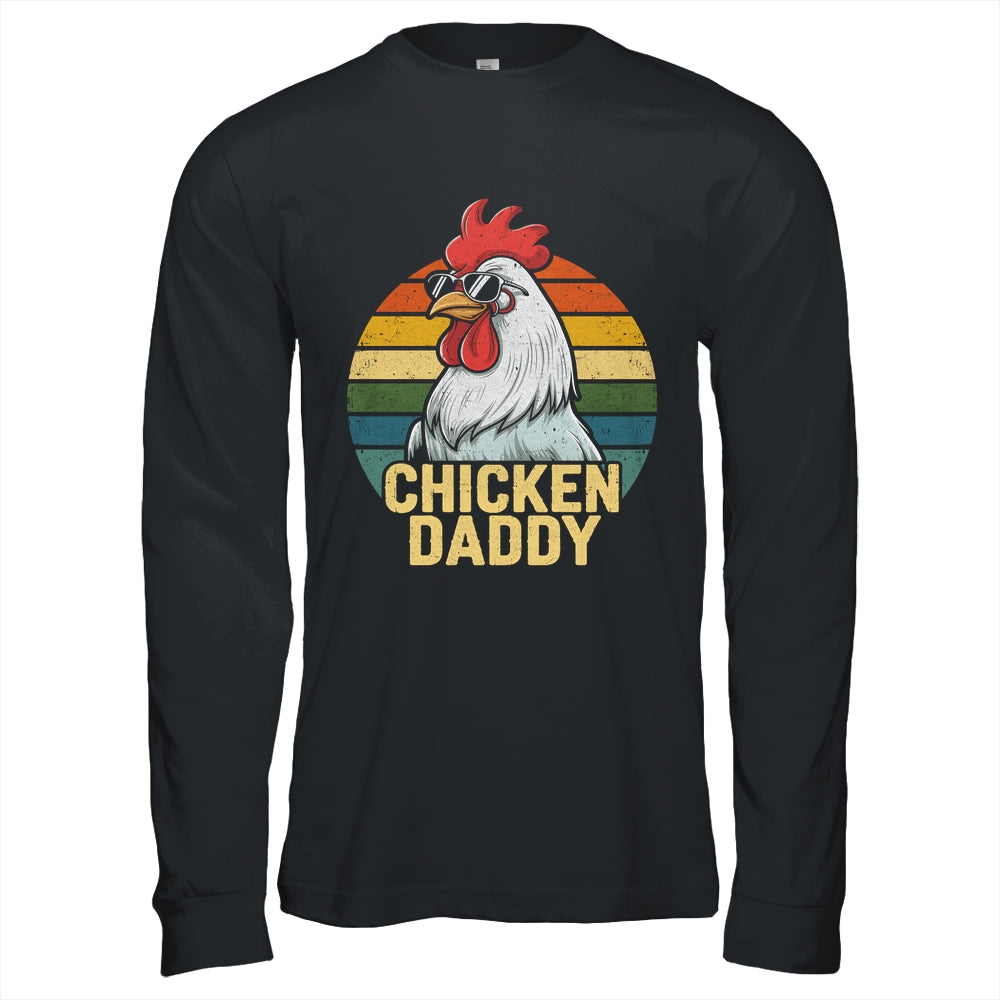 Retro Chicken Daddy Vintage 70s Retro Funny Farm Chicken Dad Shirt & Hoodie | siriusteestore
