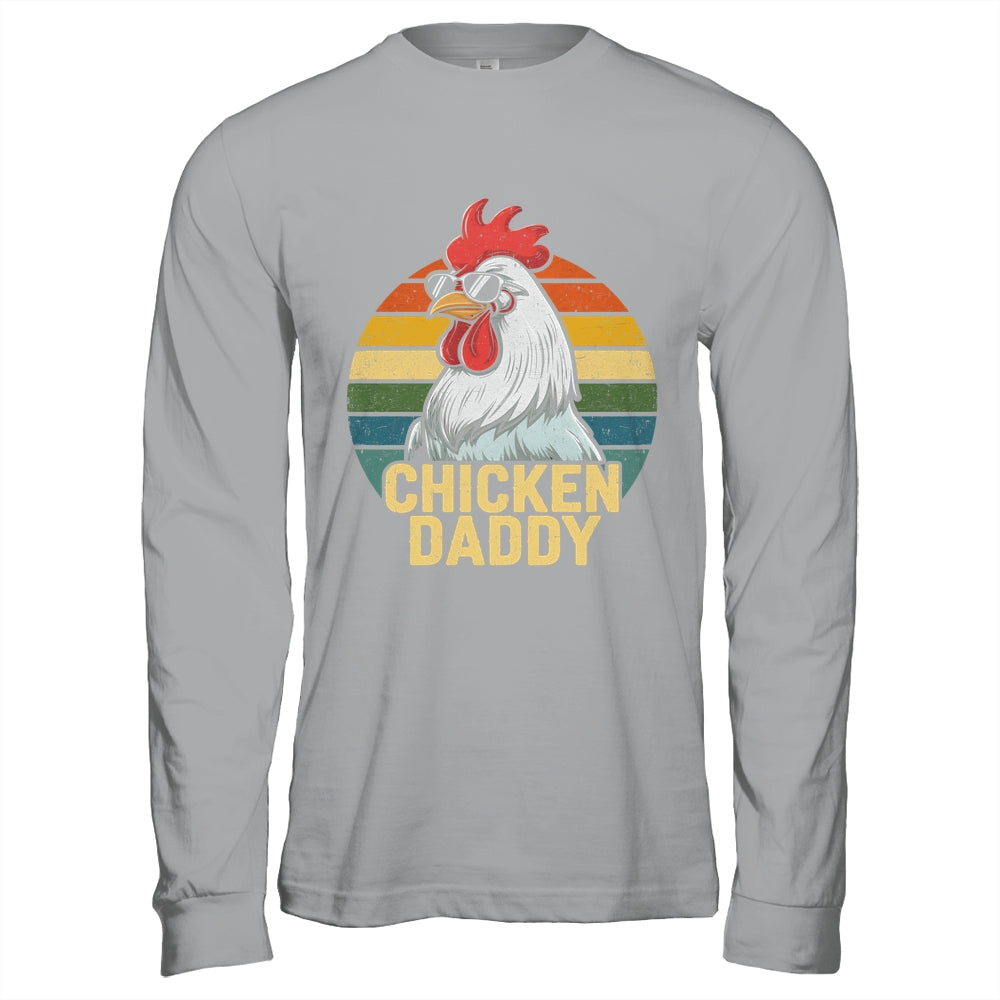 Retro Chicken Daddy Vintage 70s Retro Funny Farm Chicken Dad Shirt & Hoodie | siriusteestore