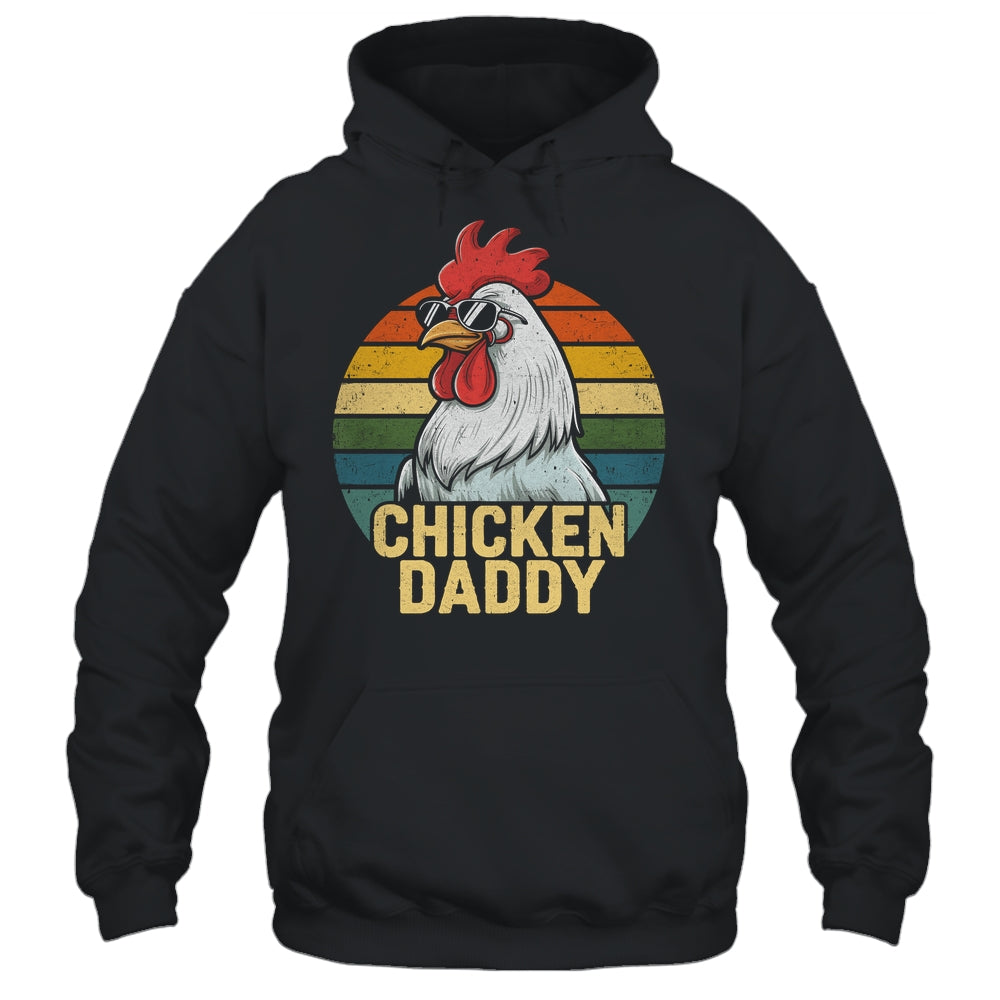 Retro Chicken Daddy Vintage 70s Retro Funny Farm Chicken Dad Shirt & Hoodie | siriusteestore