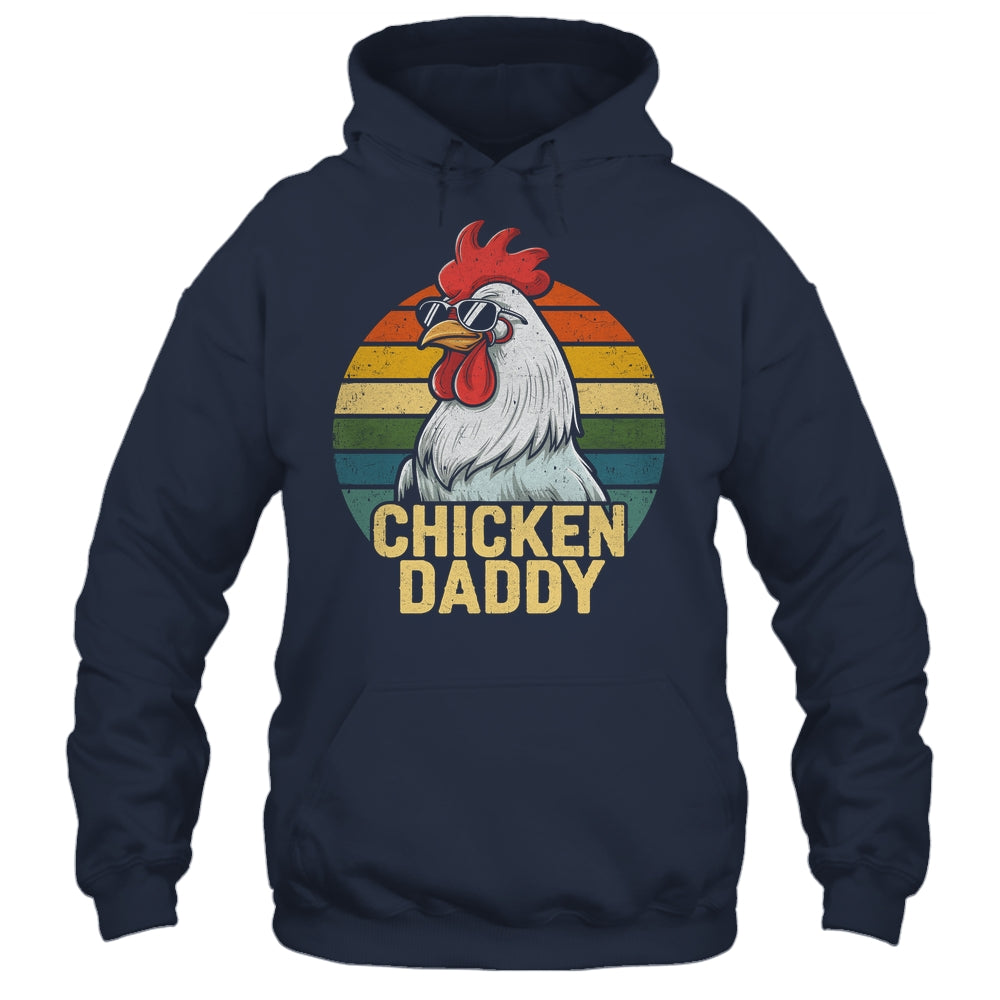 Retro Chicken Daddy Vintage 70s Retro Funny Farm Chicken Dad Shirt & Hoodie | siriusteestore