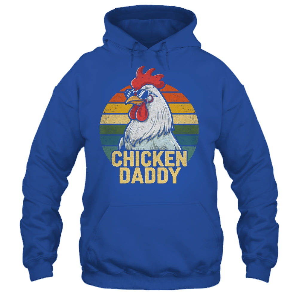 Retro Chicken Daddy Vintage 70s Retro Funny Farm Chicken Dad Shirt & Hoodie | siriusteestore