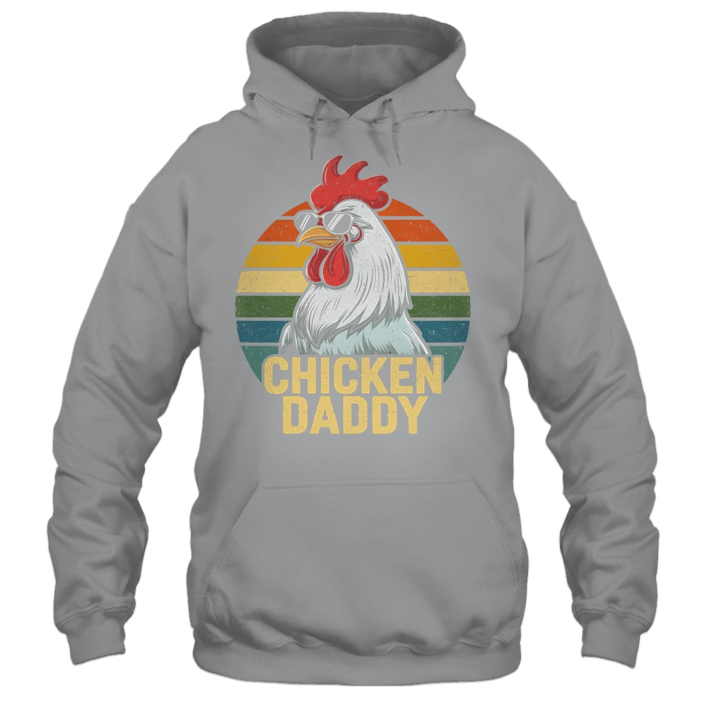 Retro Chicken Daddy Vintage 70s Retro Funny Farm Chicken Dad Shirt & Hoodie | siriusteestore