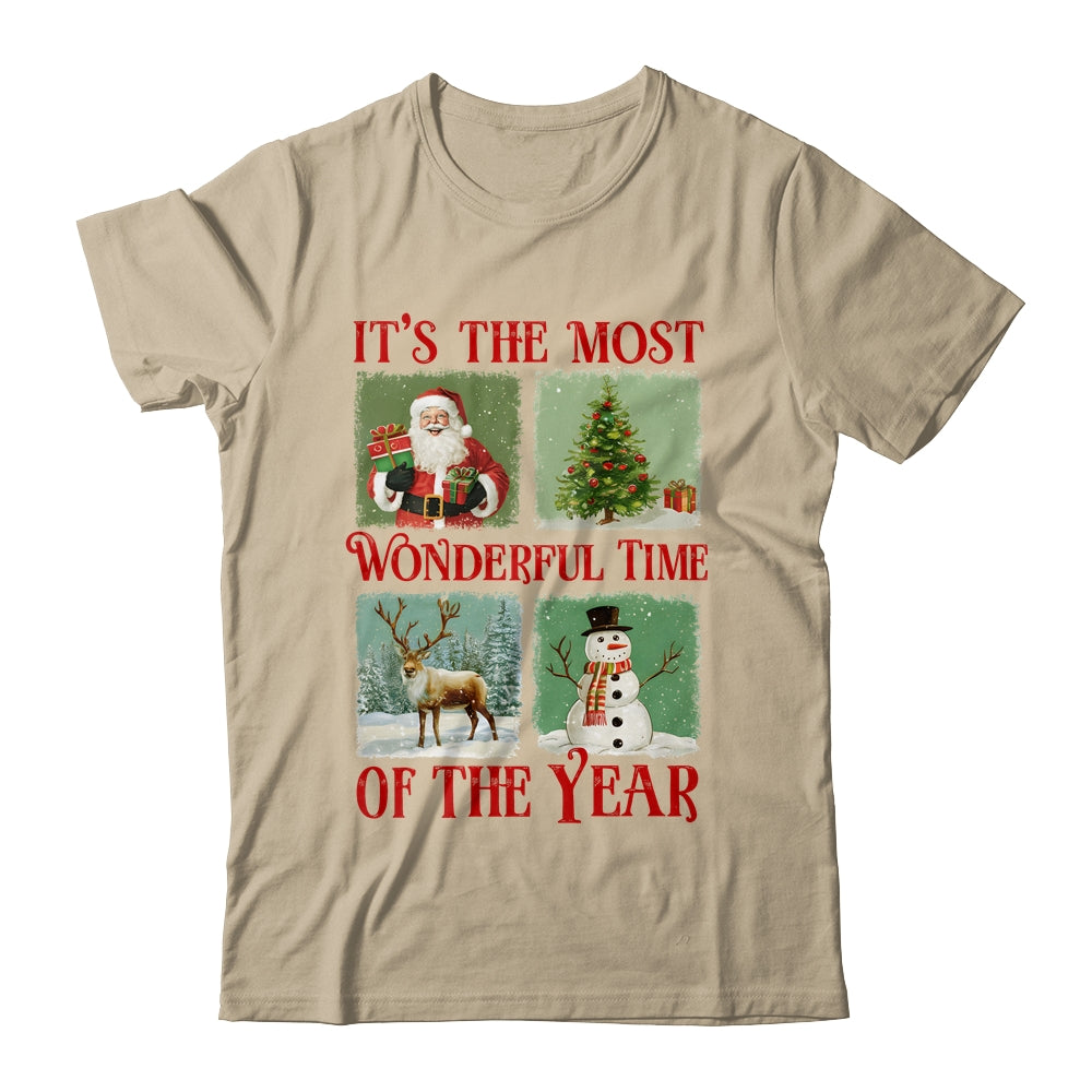 Retro Christmas It's The Most Wonderful Time Santa Vintage Shirt & Sweatshirt | siriusteestore