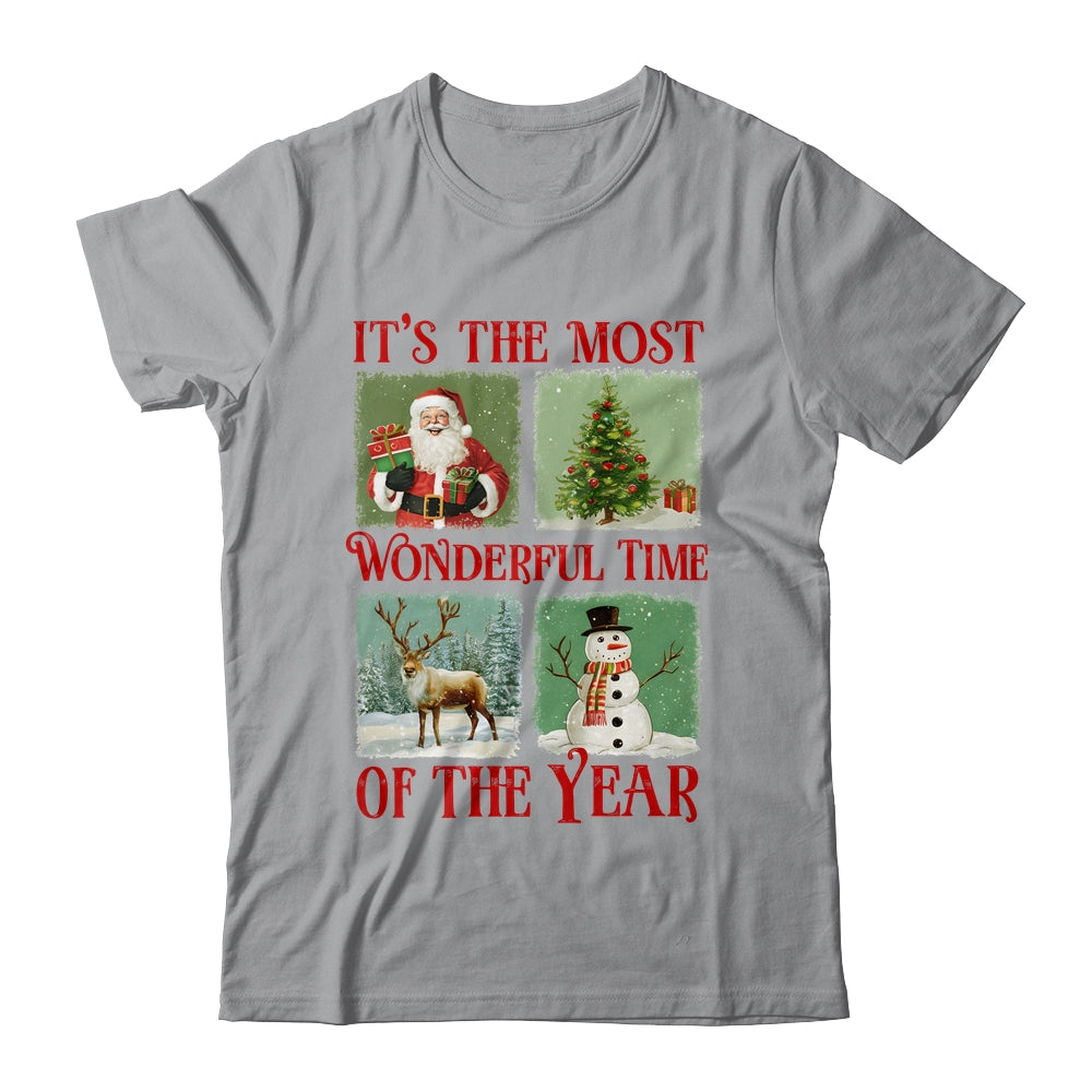 Retro Christmas It's The Most Wonderful Time Santa Vintage Shirt & Sweatshirt | siriusteestore