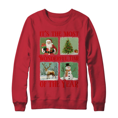 Retro Christmas It's The Most Wonderful Time Santa Vintage Shirt & Sweatshirt | siriusteestore