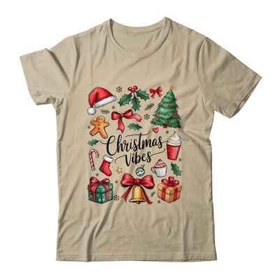 Retro Christmas Tree Hot Chocolate Coquette Preppy Bow Santa Shirt & Sweatshirt | siriusteestore