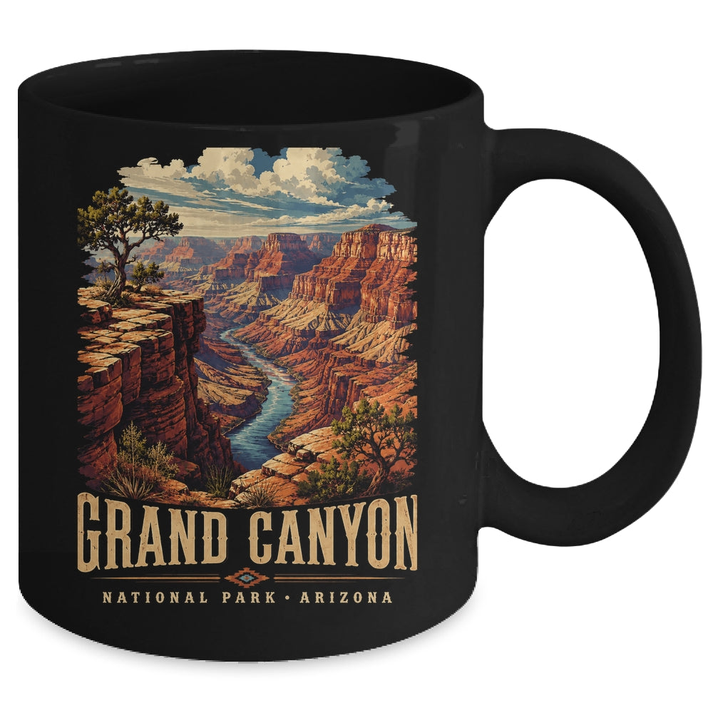 Retro Classic Grand Canyon National Park Souvenir Travel Mug | siriusteestore