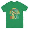 Retro Cool Dino BRUH Meme Funny Dinosaur T-Rex Vintage Youth Shirt | siriusteestore