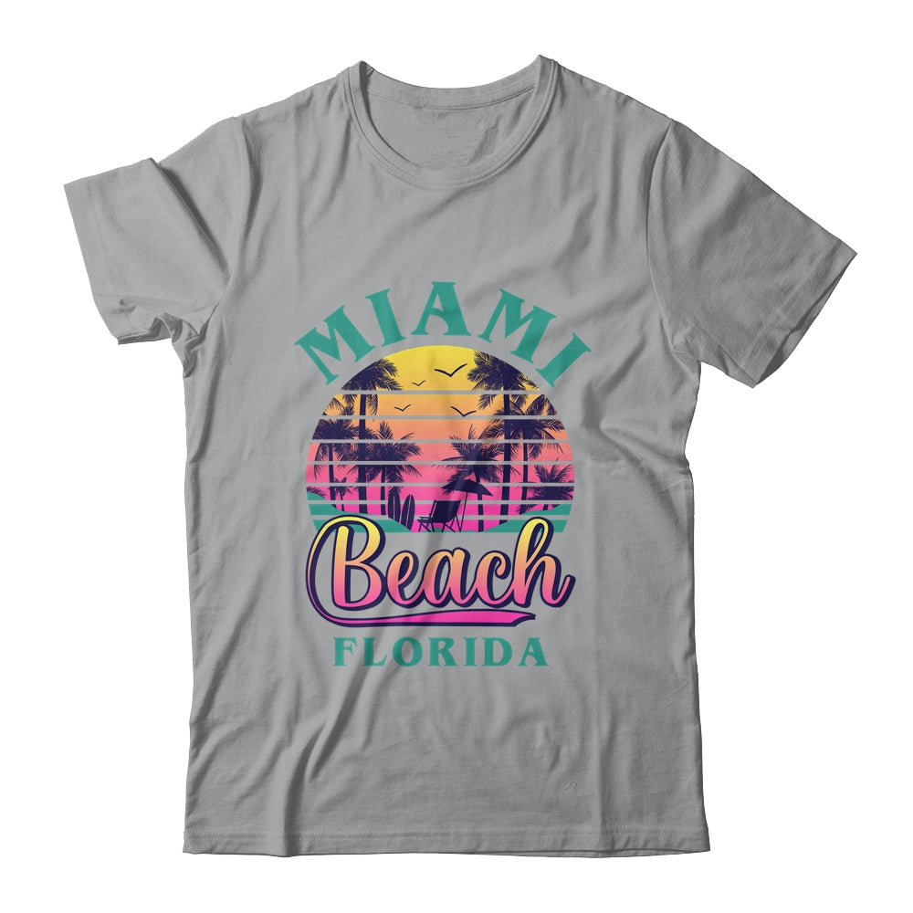 Retro Cool Miami Beach Mens Womens Florida Beaches Shirt & Tank Top | siriusteestore