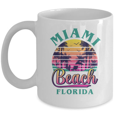 Retro Cool Miami Beach Mens Womens Florida Beaches Mug | siriusteestore