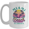 Retro Cool Miami Beach Mens Womens Florida Beaches Mug | siriusteestore