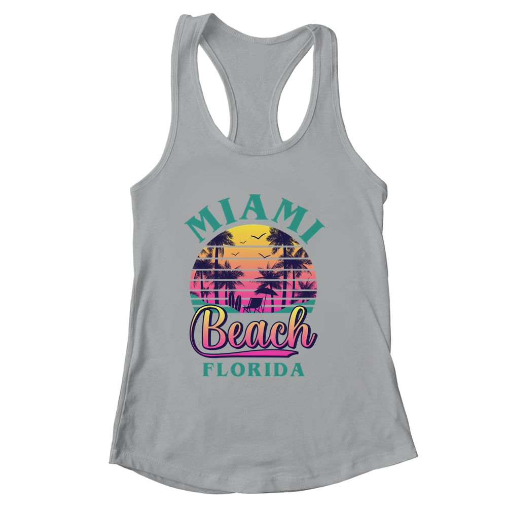 Retro Cool Miami Beach Mens Womens Florida Beaches Shirt & Tank Top | siriusteestore