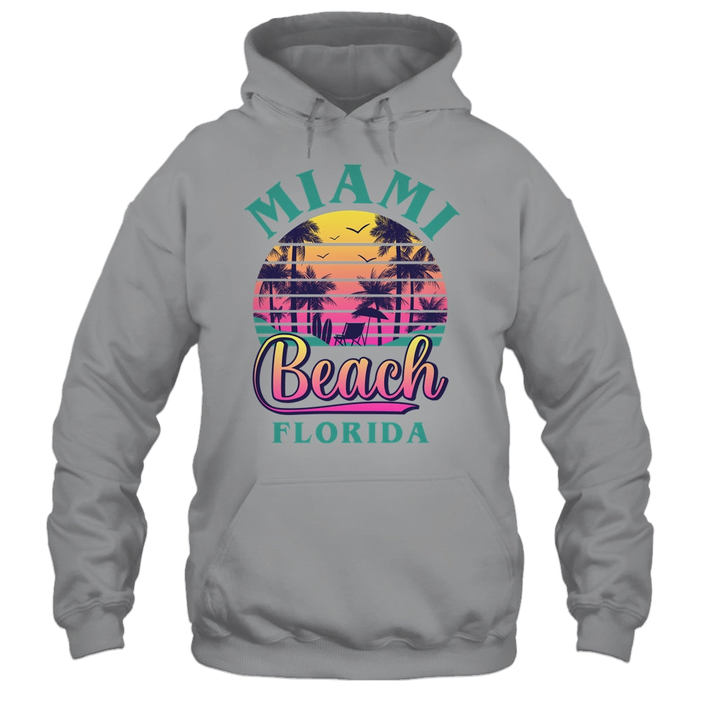 Retro Cool Miami Beach Mens Womens Florida Beaches Shirt & Tank Top | siriusteestore
