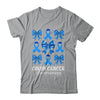 Retro Coquette Bow Blue Ribbon Colon Cancer Awareness Woman Shirt & Hoodie | siriusteestore