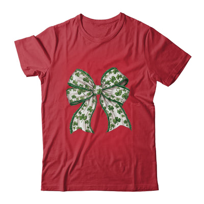 Retro Coquette Patrick's Day St Patty's Day Lucky Shamrock Shirt & Sweatshirt | siriusteestore