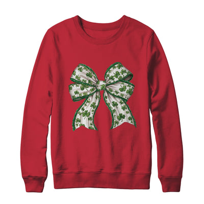 Retro Coquette Patrick's Day St Patty's Day Lucky Shamrock Shirt & Sweatshirt | siriusteestore