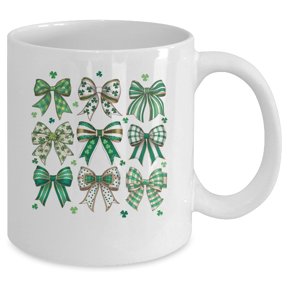 Retro Coquette St Patricks Day St Patty's Day Lucky Shamrock Mug | siriusteestore