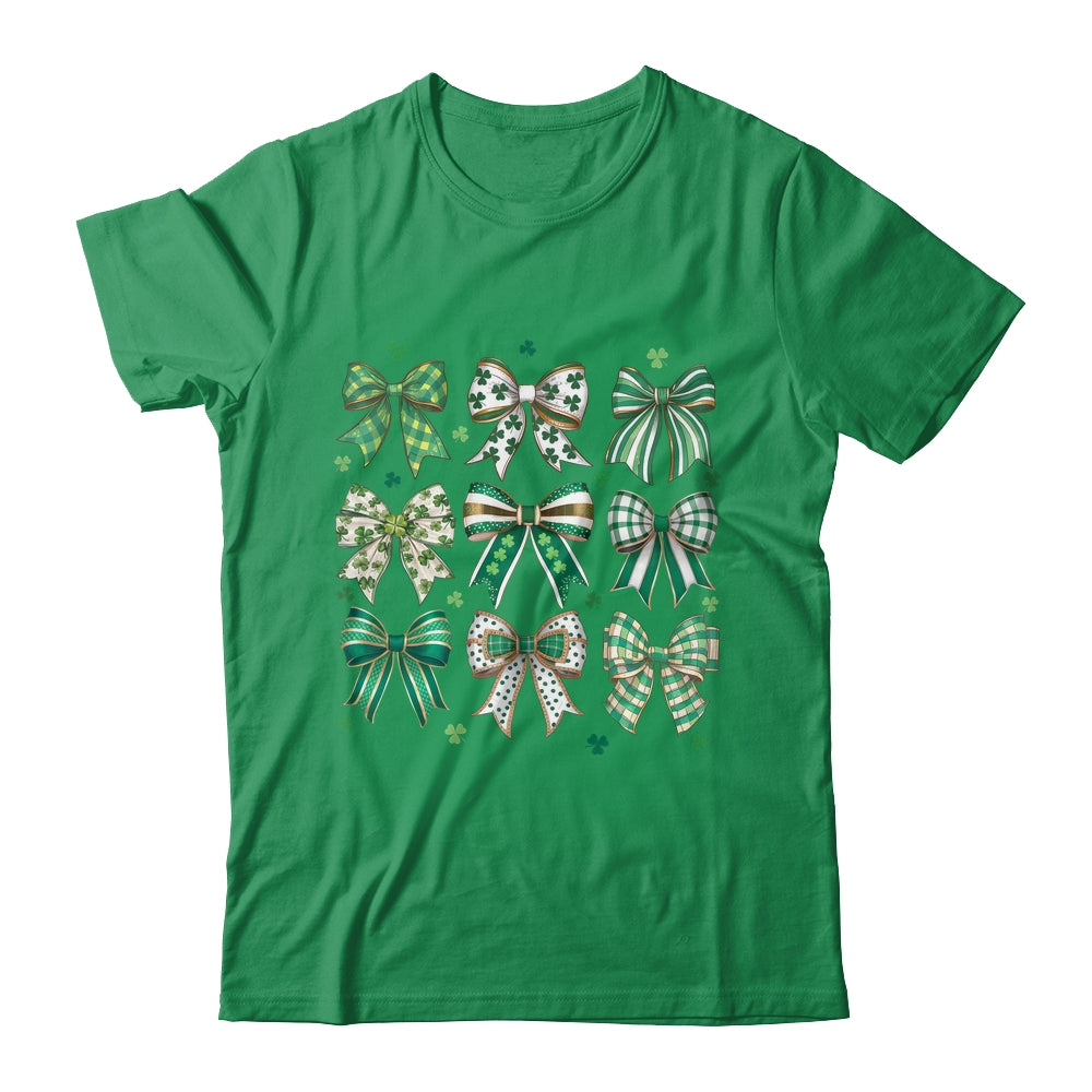 Retro Coquette St Patricks Day St Patty's Day Lucky Shamrock Shirt & Sweatshirt | siriusteestore
