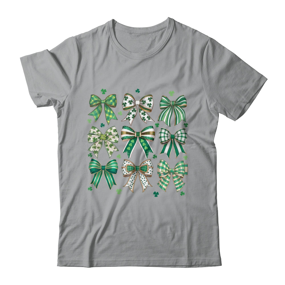 Retro Coquette St Patricks Day St Patty's Day Lucky Shamrock Shirt & Sweatshirt | siriusteestore
