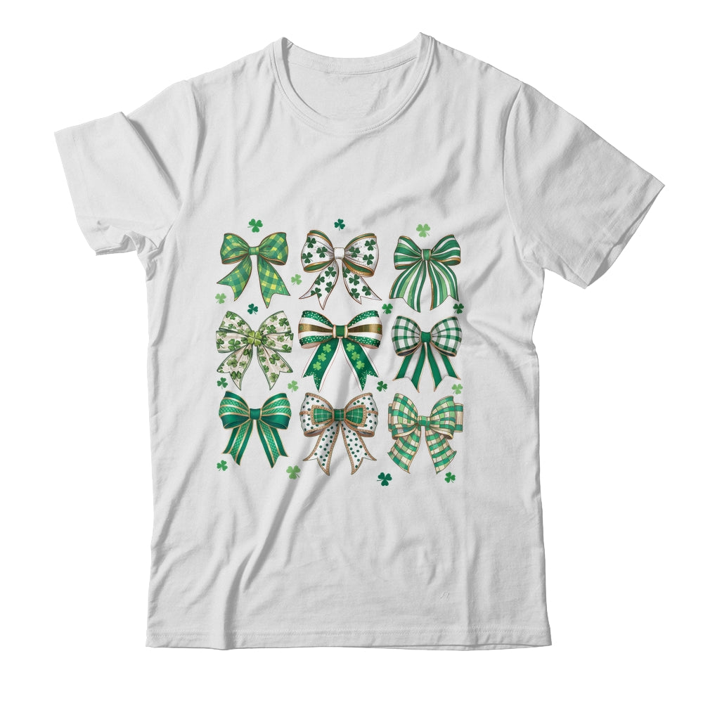 Retro Coquette St Patricks Day St Patty's Day Lucky Shamrock Shirt & Sweatshirt | siriusteestore