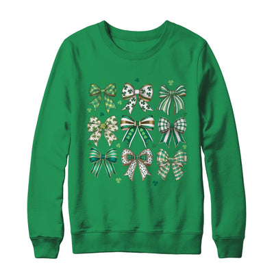 Retro Coquette St Patricks Day St Patty's Day Lucky Shamrock Shirt & Sweatshirt | siriusteestore