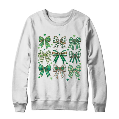 Retro Coquette St Patricks Day St Patty's Day Lucky Shamrock Shirt & Sweatshirt | siriusteestore