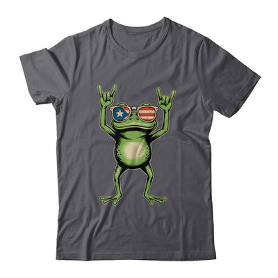 Retro Coquí Frog Puerto Rican Flag Rock Sign Puerto Rico Shirt & Tank Top | siriusteestore