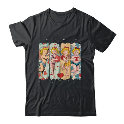 Retro Cupid Coquette Bow Valentine Day Bow Heart Women Shirt & Sweatshirt | siriusteestore