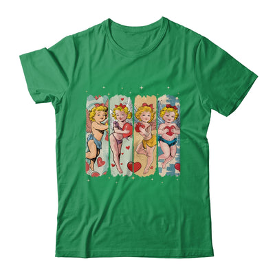 Retro Cupid Coquette Bow Valentine Day Bow Heart Women Shirt & Sweatshirt | siriusteestore