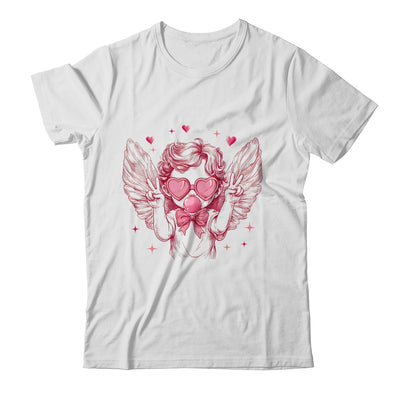 Retro Cupid Valentine Blowing Bubble Vintage Valentines Day Shirt & Sweatshirt | siriusteestore
