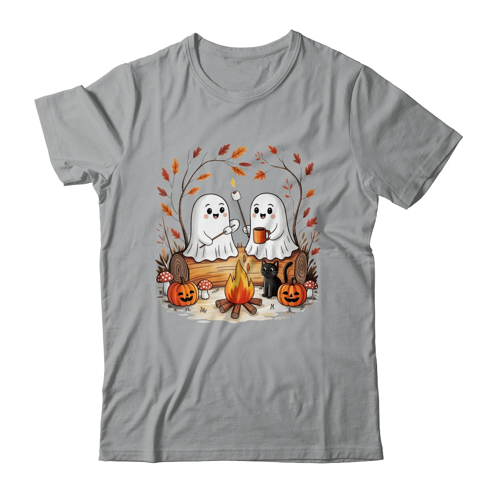 Retro Cute Ghost Funny Halloween Fall Camping Boo Ghosts Shirt & Sweatshirt | siriusteestore