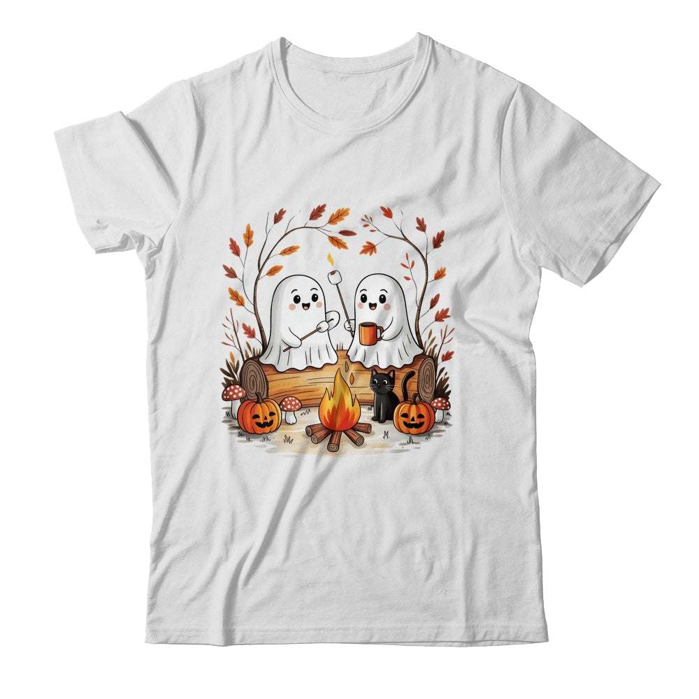 Retro Cute Ghost Funny Halloween Fall Camping Boo Ghosts Shirt & Sweatshirt | siriusteestore