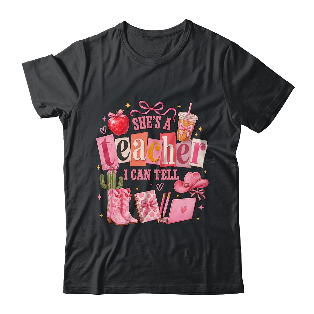 Retro Cute She'S A Teacher I Can Tell Western Back To School Shirt & Hoodie | siriusteestore